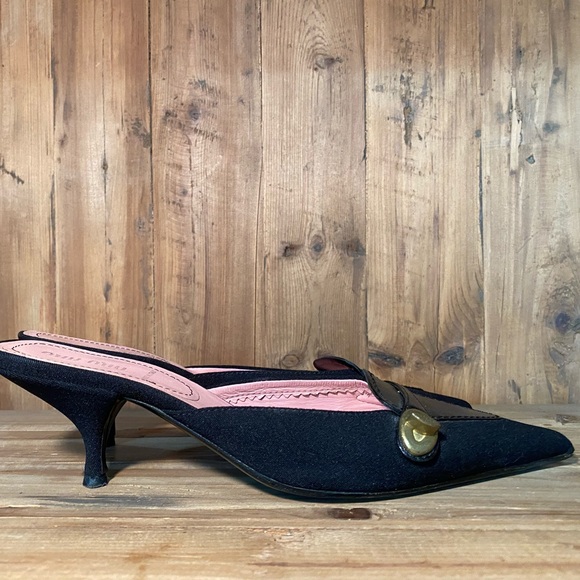 Sale!!🔥Miu Miu Kitten Heel Mules Black - Picture 5 of 11